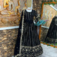 ĐĚSIGNER PARTY WEAR LOOK  GOWN WITH PANT AND EMBROIDERY  WORK