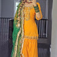 Faux Georgette With Heavy Embroidery 5mm And 9mm Sequence Embroidery Work. (Fully Sleeve’s)