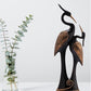 Living Room Polyresin Pair of Kissing Swan/Duck Home Decor Showpiece Statue/Black