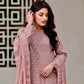 Faux Georgette With Heavy Embroidery 3 mm Sequence Work With Sleeve