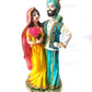 Punjabi Love Couple Polystone Statue for Gift Showpiece for Wall Shelf Table Desktop Home Office Drawing Room Decor (8-10 inch, Multicolour)