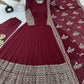 Gown Fabric :  Heavy Faux Georgette With Full Heavy Embroidery Sequence Workwith Sleeves