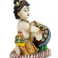 Lord Krishna Makhan Chor Idol Sculpture Statue Figurine Showpiece (19 x 15 x 9 cm) - Decoration Items for Home Decor Living Room Mandir Temple Pooja Room Table Decorative Gifts