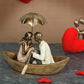 Gift for Girlfriend Boyfriend Husband Wife Girls Boys Birthday Wedding Anniversary Romantic Boat Couple Showpiece Statue for Home Decor Living Room Table Decoration Items