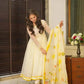 ANARKALI - Pure Georgette Anarkali suit of huge flair with Lace Border