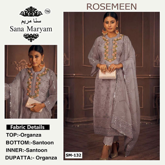 Rosemeen , Top-Organza , Inner-Santoon