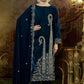 Heavy Viscose Velvet With Heavy Embroidery Sequence Work With Full Sleeves