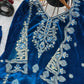 Heavy Viscose Velvet and Heavy Net With Heavy 5mm Embroidery sequence Work