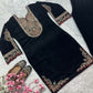 Pure Heavy Viscous Velvet With Heavy Embroidery Coding Sequence Work