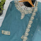 Heavy Crunchy Silk With Heavy Embroidery-Sequence Work With Full Sleeves