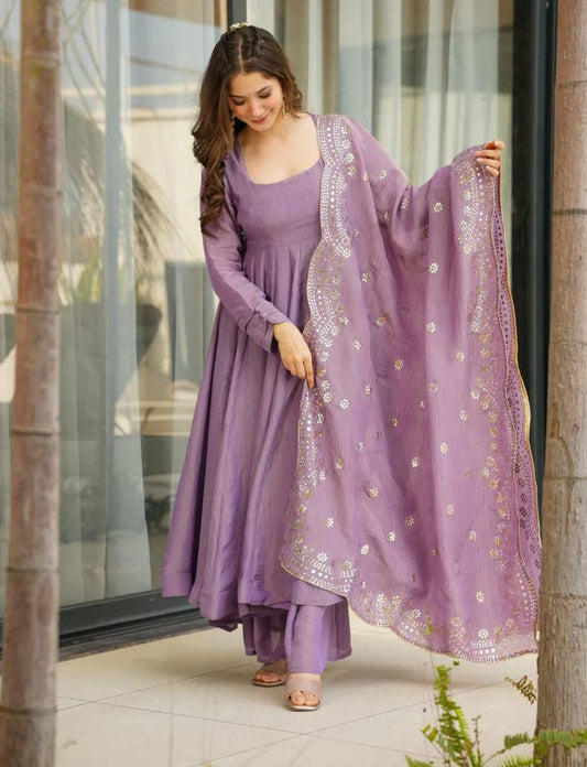 Heavy Fandy Silk With Full Sleeves