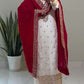 Heavy Faux Georgette With Heavy Embroidery Sequence Work With Full Sleeve