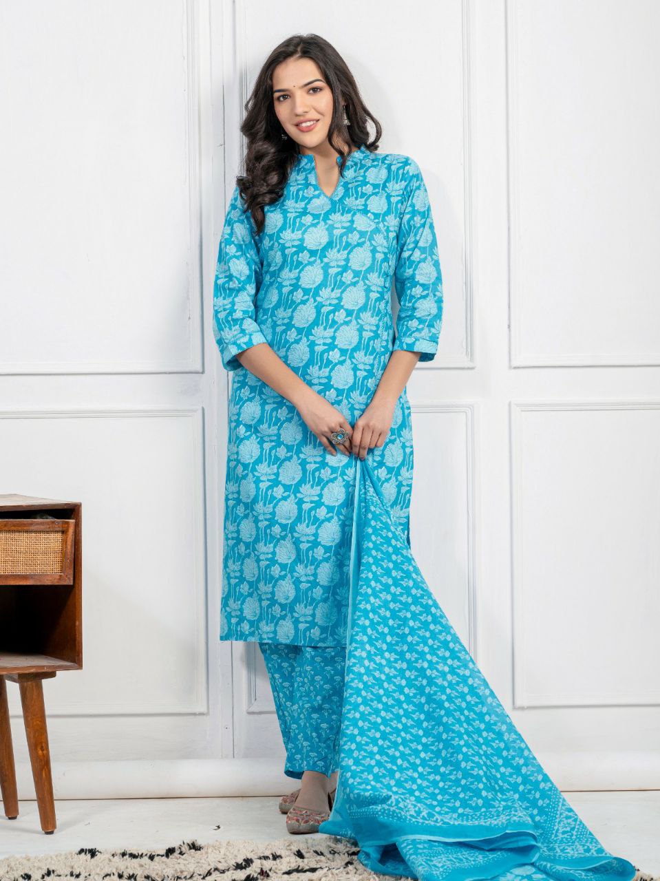 Beat the heat with our lightweight and breathable Kurti set