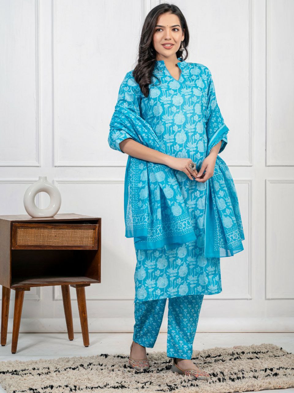 Beat the heat with our lightweight and breathable Kurti set