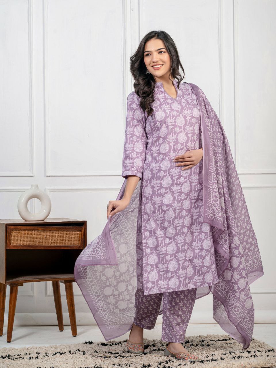 Beat the heat with our lightweight and breathable Kurti set