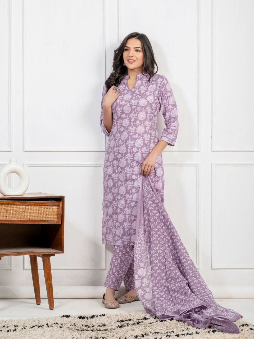 Beat the heat with our lightweight and breathable Kurti set