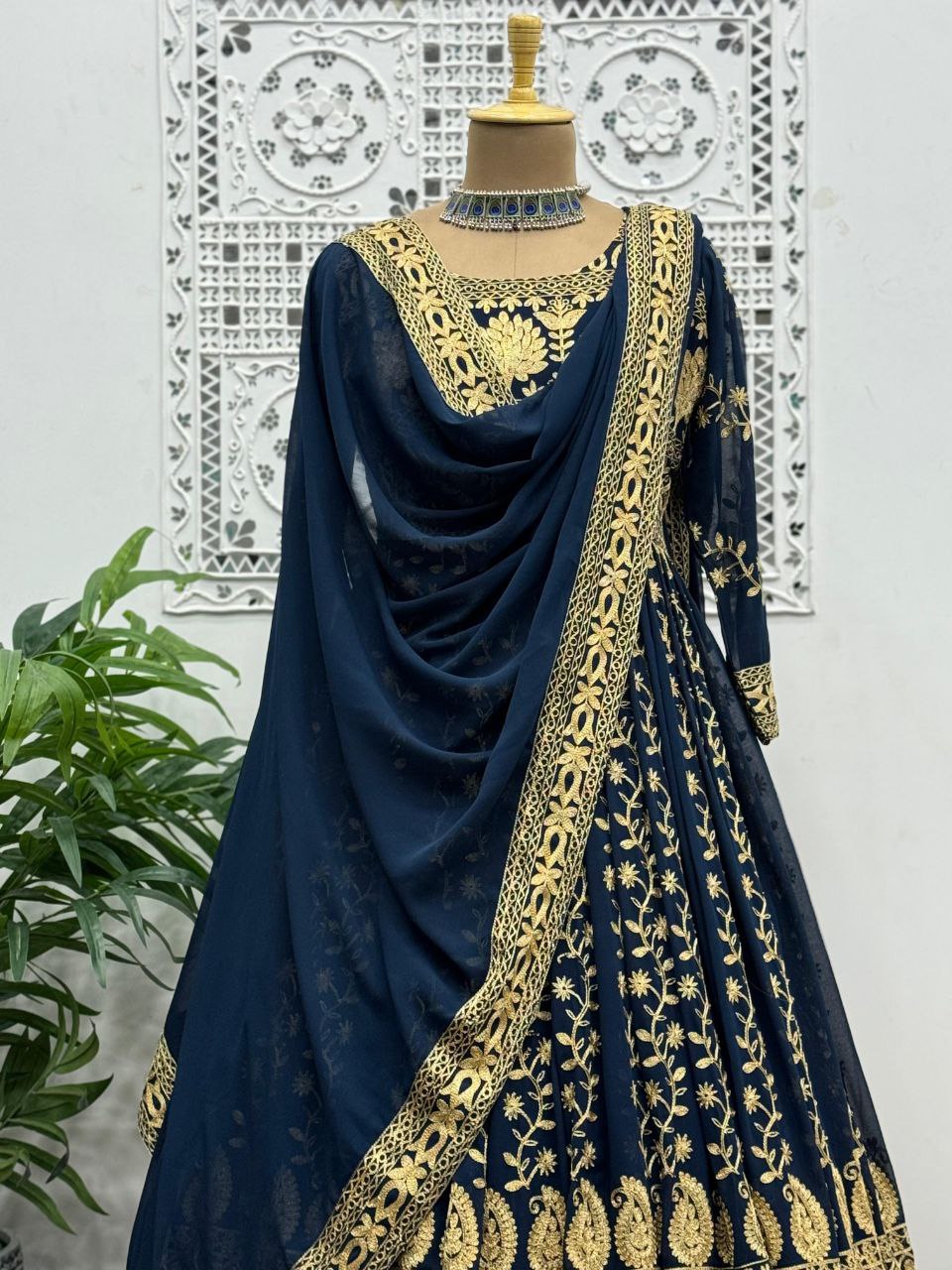 PRESENTING 3 PIECE ANARKALI GOWN AND LEHENGA WITH BEAUTIFUL DUPATTA