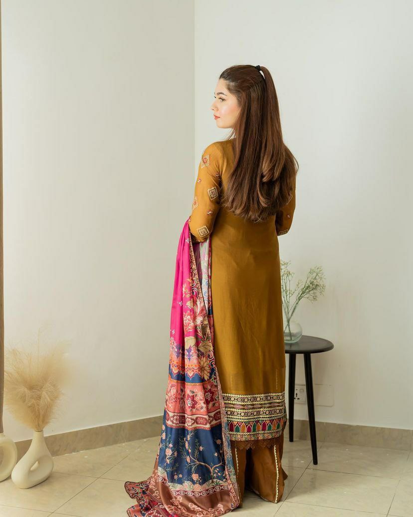 Fox Georgette With Embroidery Sequence Work