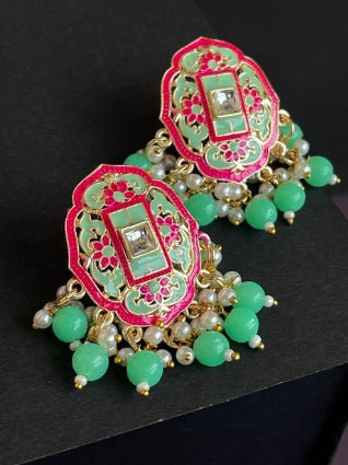 Meenakari Fine Paint work Stud Earring