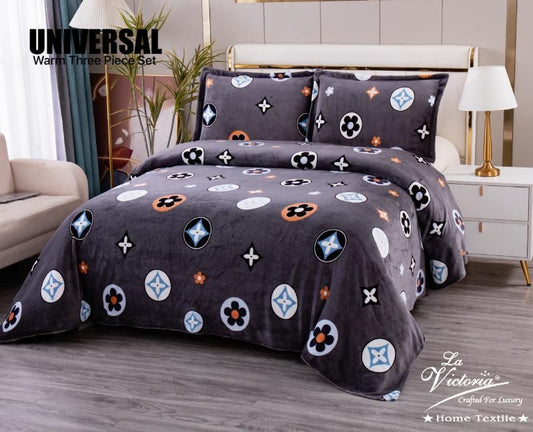 Three PC WARM BEDSHEET SET  KING SIZE