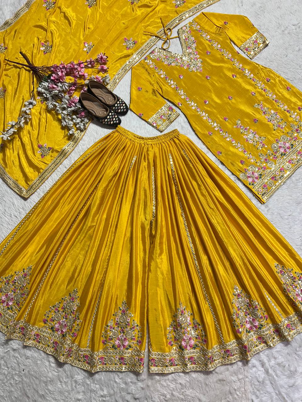 PREE ORDER- Chinnon Silk With *Heavy Embroidery Coding