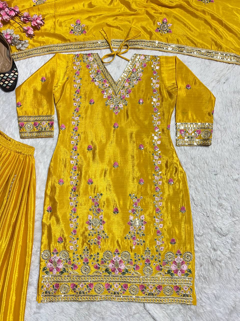 PREE ORDER- Chinnon Silk With *Heavy Embroidery Coding