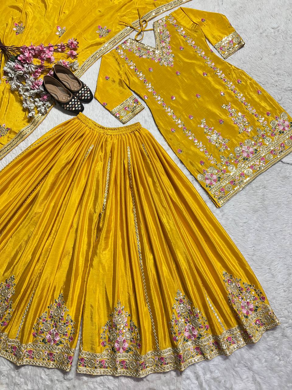 PREE ORDER- Chinnon Silk With *Heavy Embroidery Coding