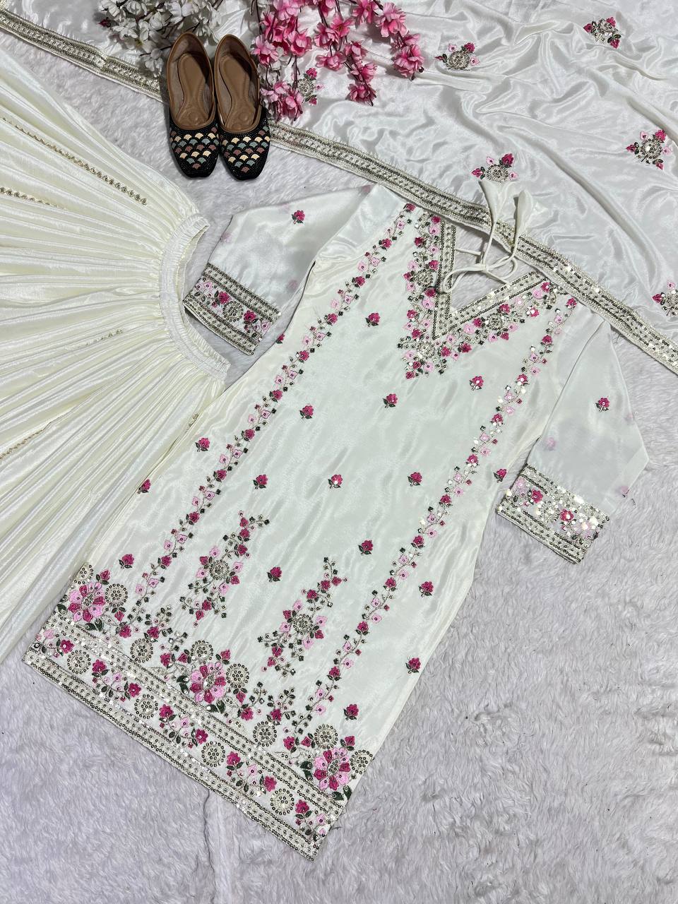 PREE ORDER -Chinnon Silk With *Heavy Embroidery Coding