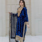 Pure Heavy Viscose Velvet With Heavy Embroidery Sequence Work